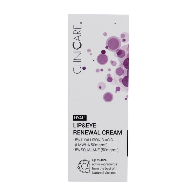 アイケア kyaren CLINICCARE HYAL+ LIP & EYE RENEWAL CREAM, 30 ml