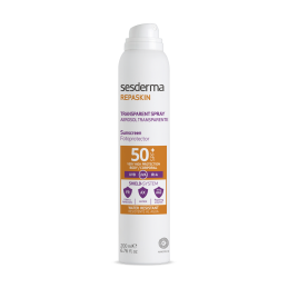 REPASKIN Aerosol Transparent Spray SPF 50 Apsauginis purškiklis nuo saulės kūnui su SPF50, 200 ml